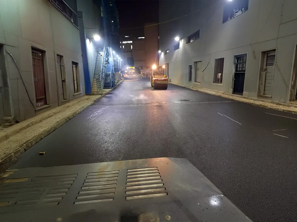 Şehir İçi Cadde Yenileme — Gece